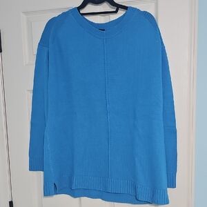 Talbots Vibrant Blue Crew Neck Sweater